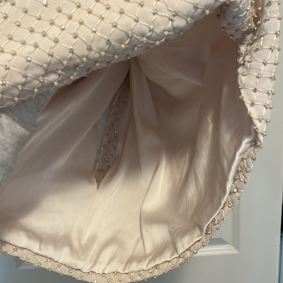 Nafsika Skourti Cream Opera Crystal Mini Dress - Picture 8 of 9